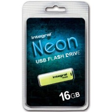 INTEGRAL USB2 NEON 16GB GEEL