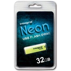 INTEGRAL USB2 NEON 32GB GEEL