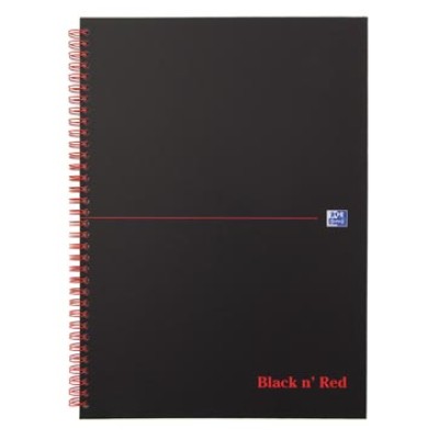 BLACK RED SPIRAAL KARTON A4 Q