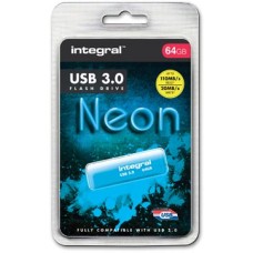 INTEGRAL USB3 NEON 64GB BLAUW