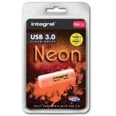 INTEGRAL USB3 NEON 64GB ORANJE