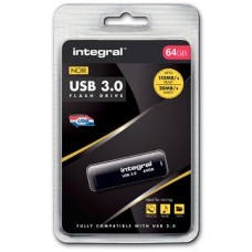INTEGRAL USB3 64GB ZWART