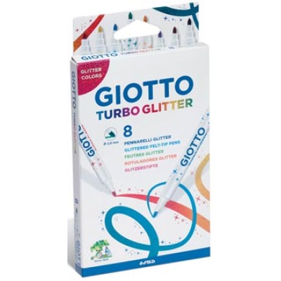 GIOTTO TURBO GLITTER STIFT 8X