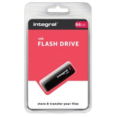 INTEGRAL USB2 64GB ZWART