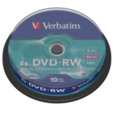 DVD-RW 4,7GB 4X SPINDEL 10X