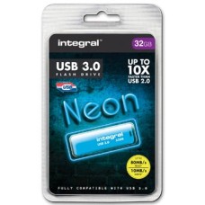 INTEGRAL USB3 NEON 32GB BLAUW