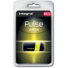 INTEGRAL USB2 64GB PULSE ZWART