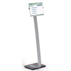 INFO SIGN STAND A4 ZILVER